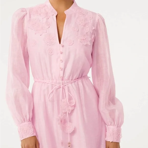 Ever New Soft Pink Long Sleeve Dress - Picture 3 of 4
